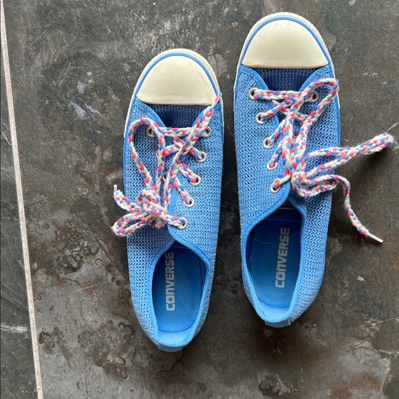 Converse Blue mesh Sneakers with braided shoe strings - Picture 2 of 5